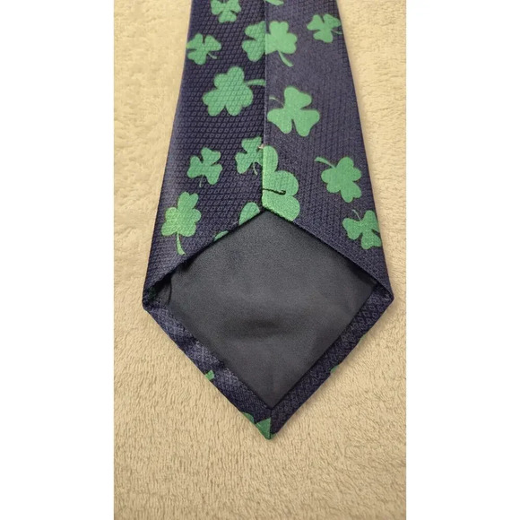Dino Romano Mens Green St Patricks Day Party Necktie Irish Leprechaun 59x4 Inch - Picture 4 of 8